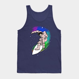 surfing in the galaxy Tank Top